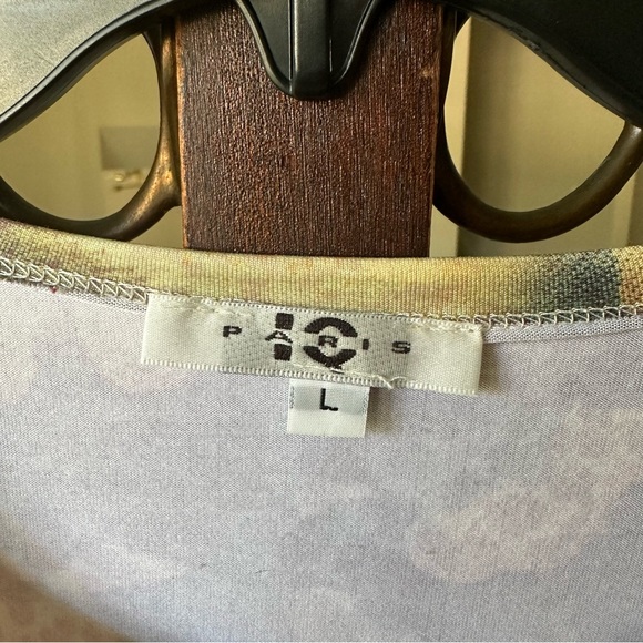 IC Paris Asymmetrical Multi Animal Print Blouse - Picture 2 of 4